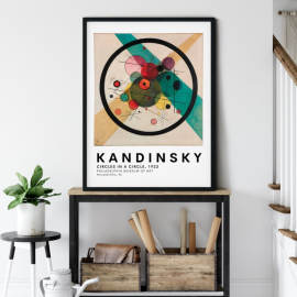 Cuadros de Famosos - Circulos en un Círculo de Kandinsky