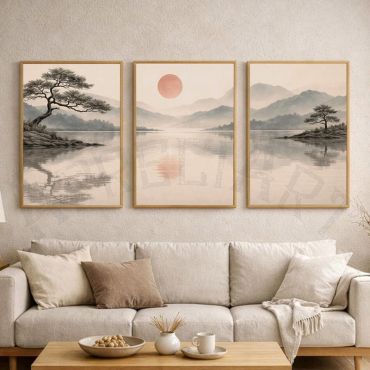 Cuadros Japoneses - Serenidad Oriental - Set de 3