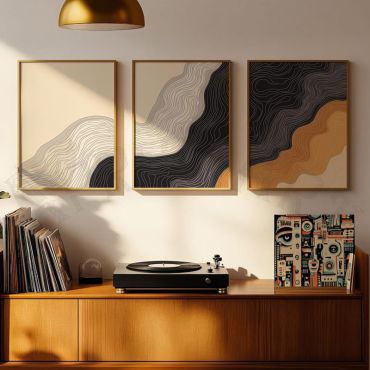Cuadros Abstractos - Armonía Terracota - Set de 3