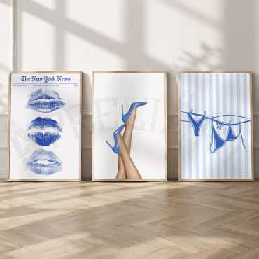 Cuadros Aesthetic - Líneas Creativas - Set de 3
