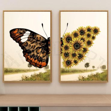 cuadros con mariposas arte abstracto