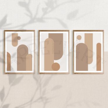 cuadros para sala arte minimalista en tono marron