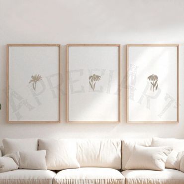 cuadros para sala flores minimalistas