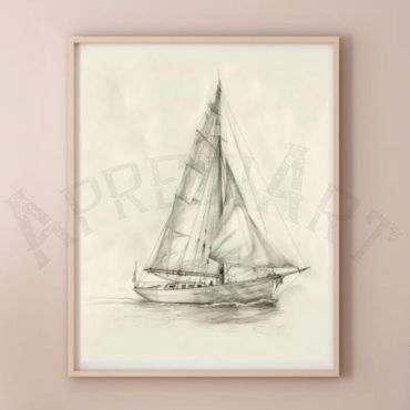 cuadro vintage del velero
