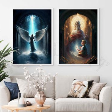Cuadros Religiosos - Poderío Católico - Set de 2
