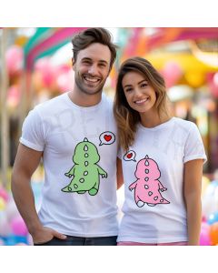 Polo para Pareja - Dinosaurios