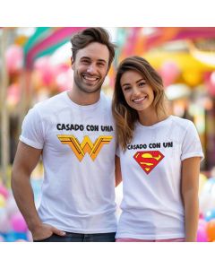 Polos para pareja - Casado con un Super
