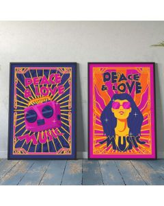 Cuadros Aesthetic - Vibes of Peace - Set de 2