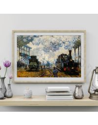 Cuadros de Famosos - La Estación de Saint-Lazare de Claude Monet