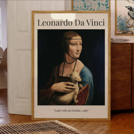 Cuadros de Leonardo da Vinci- La dama del armiño