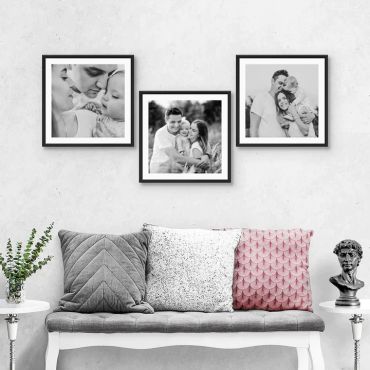 Impresiones Fotográficas con cuadro en Mosaico 3 Piezas