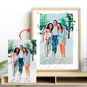 Cuadros Personalizados - Convierte una Foto en Caricatura