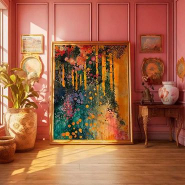 Gustav Klimt - Cuadro Color Fields - Set de 3