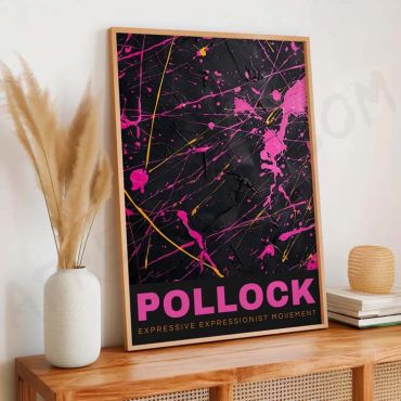 Jackson Pollock - Pink Motion Expression