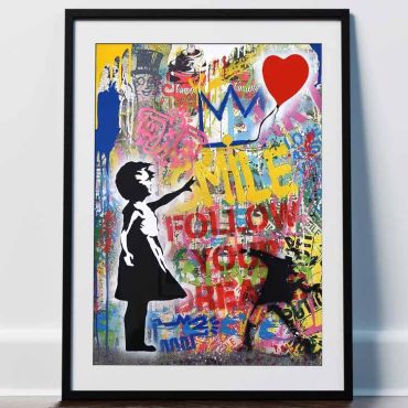 Banksy - Smile Follow Your Dreams