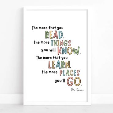 Dr Seuss - The more you read