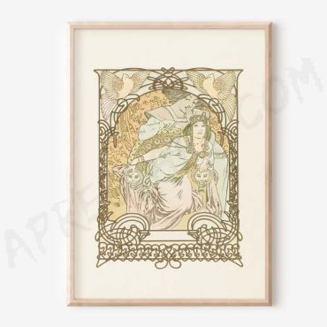 Alphonse Mucha - Faces of Art - Set de 3