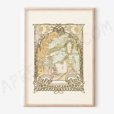 Alphonse Mucha - Faces of Art - Set de 3