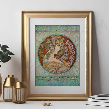 Alphonse Mucha - Serpentine Beauty