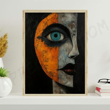 Arte Digital (IA) - Joan Miro - La Mirada del Gato - Set de 3