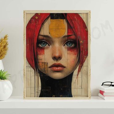 Arte Digital (IA) - Oil Painting - Mujer - Set de 3
