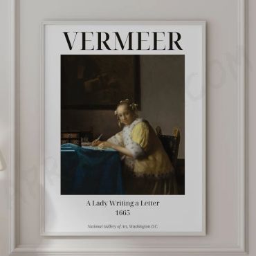 Johannes Vermeer - A lady writing a Letter