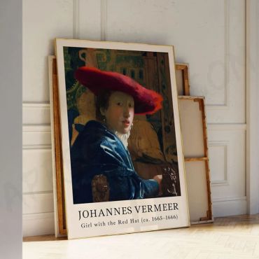 Johannes Vermeer - The girl in the red Hat