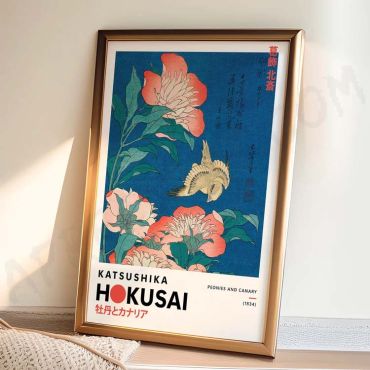 Katsushika Hokusai - Flora and Fauna - Set de 3