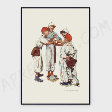 Norman Rockwell - Baseball team