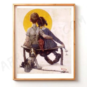 Norman Rockwell - Children's love