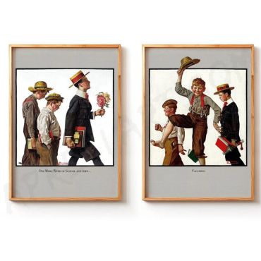 Norman Rockwell - Vacation - Set de 2