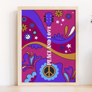Cuadros Aesthetic - Peaceful Love - Set de 3