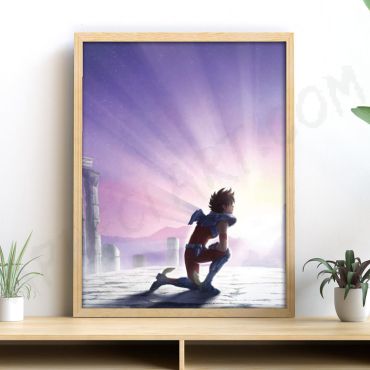 Cuadros de Anime - Seiya y Atenea - Set de 2