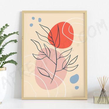 Cuadros de Arte Bohemio - Tropical Abstracto - Set de 3