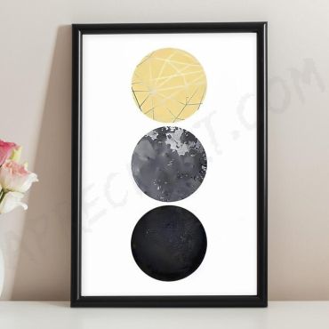Cuadros para Sala - Formas en Armonía - Set de 3