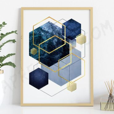 Cuadros para Sala - Geometría Viva - Set de 3