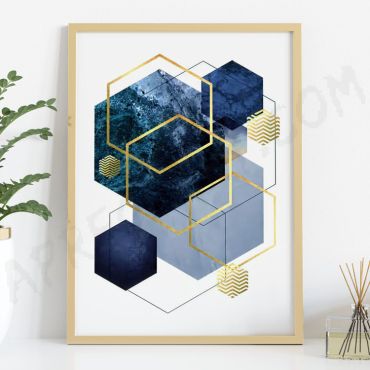 Cuadros para Sala - Geometría Viva - Set de 3
