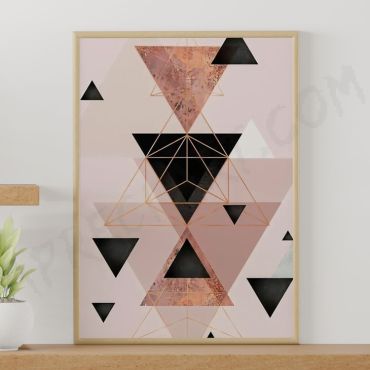 Cuadros para Sala - Líneas y Formas - Set de 3