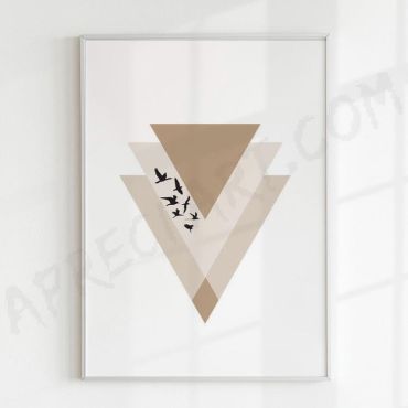 Cuadros para Sala - Modernidad Triangular - Set de 2