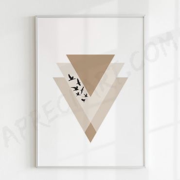 Cuadros para Sala - Modernidad Triangular - Set de 2