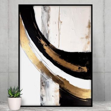 Cuadros Decorativos para Sala - Eclipse Dorado - Set de 3