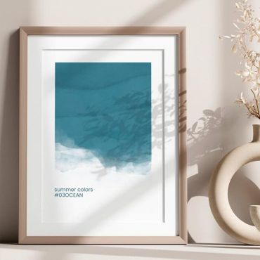 Cuadros Decorativos para Sala - Paleta de Verano - Set de 3