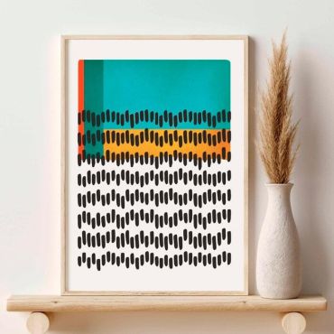 Cuadros Decorativos para Sala - Ritmo Cromático - Set de 3