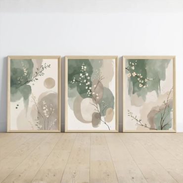 Cuadros Decorativos - Naturaleza Suave - Set de 3