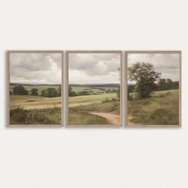 Cuadros de Paisajes - Campos de Calma - Set de 3