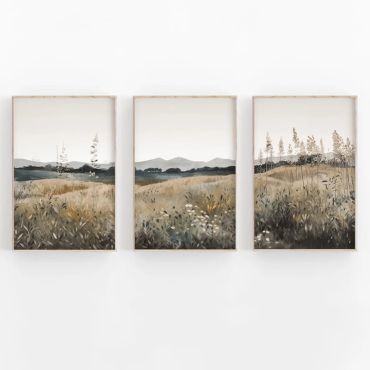 Cuadros de Paisajes - Flores Silvestres - Set de 3