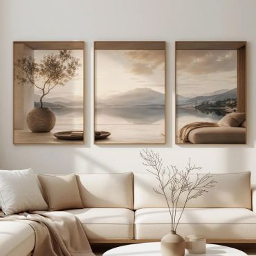 Cuadros de Paisajes - Ventana al Paisaje - Set de 3