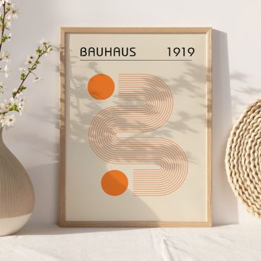 Cuadros Decorativos - Órbita Naranja - Set de 3