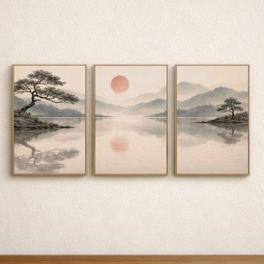 Cuadros Japoneses - Serenidad Oriental - Set de 3