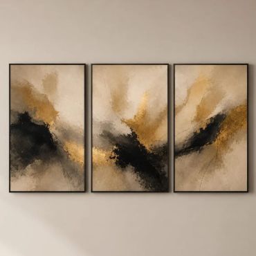 Cuadros Abstractos - Orillas de Sal - Set de 3